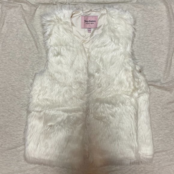 Juicy Couture Faux Fur Vest Jacket, XS - Picture 1 of 4
